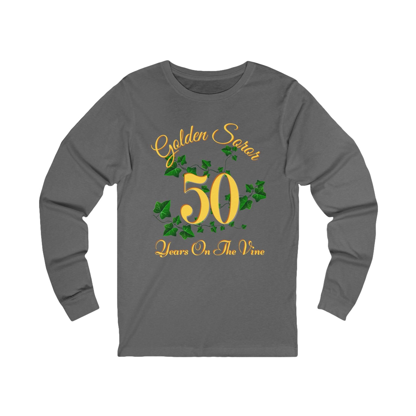 Golden Soror - 50 Years on The Vine Long Sleeve Tee | AKA Sorority Inspired | HBCU