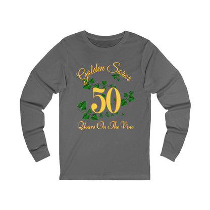 Golden Soror - 50 Years on The Vine Long Sleeve Tee | AKA Sorority Inspired | HBCU