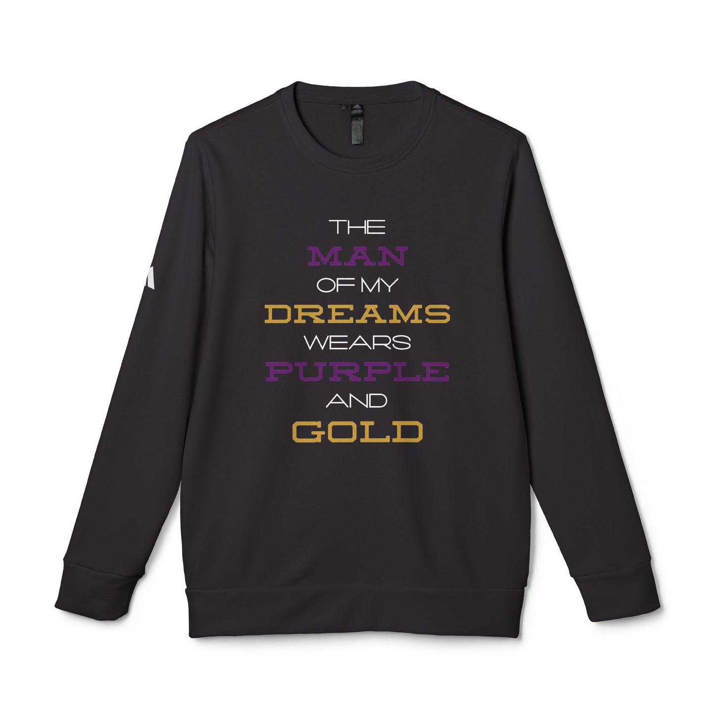 The Man of My Dreams Wears Purple & Gold Adidas Sweatshirt | Omega Psi Phi Inspired