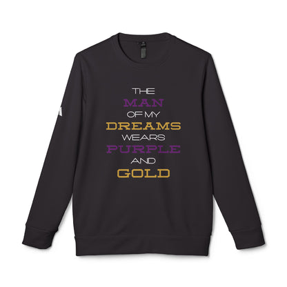 The Man of My Dreams Wears Purple & Gold Adidas Sweatshirt | Omega Psi Phi Inspired