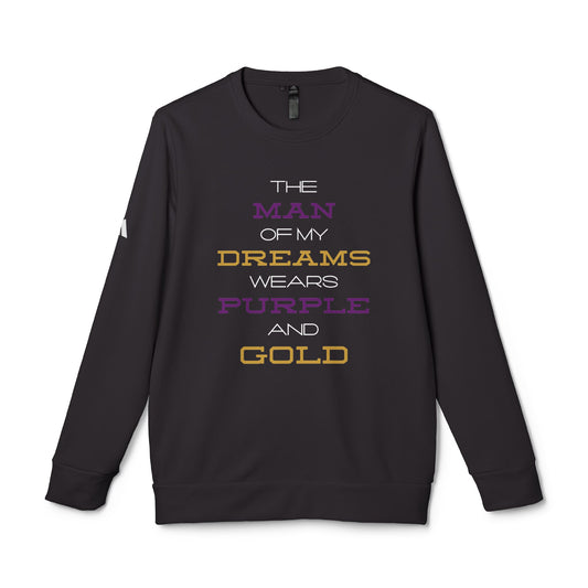 The Man of My Dreams Wears Purple & Gold Adidas Sweatshirt | Omega Psi Phi Inspired