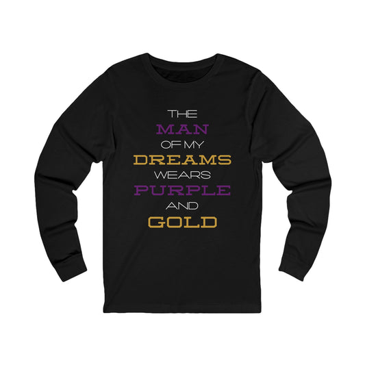 The Man of My Dreams Wears Purple & Gold T-Shirt | Omega Psi Phi Inspired