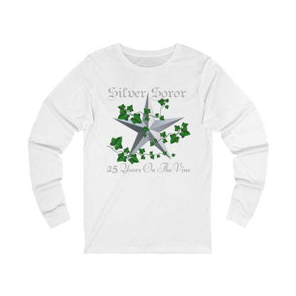 Silver Soror - 25 Years On the Vine Long-Sleeved T-Shirt | HBCU Sorority Inspired