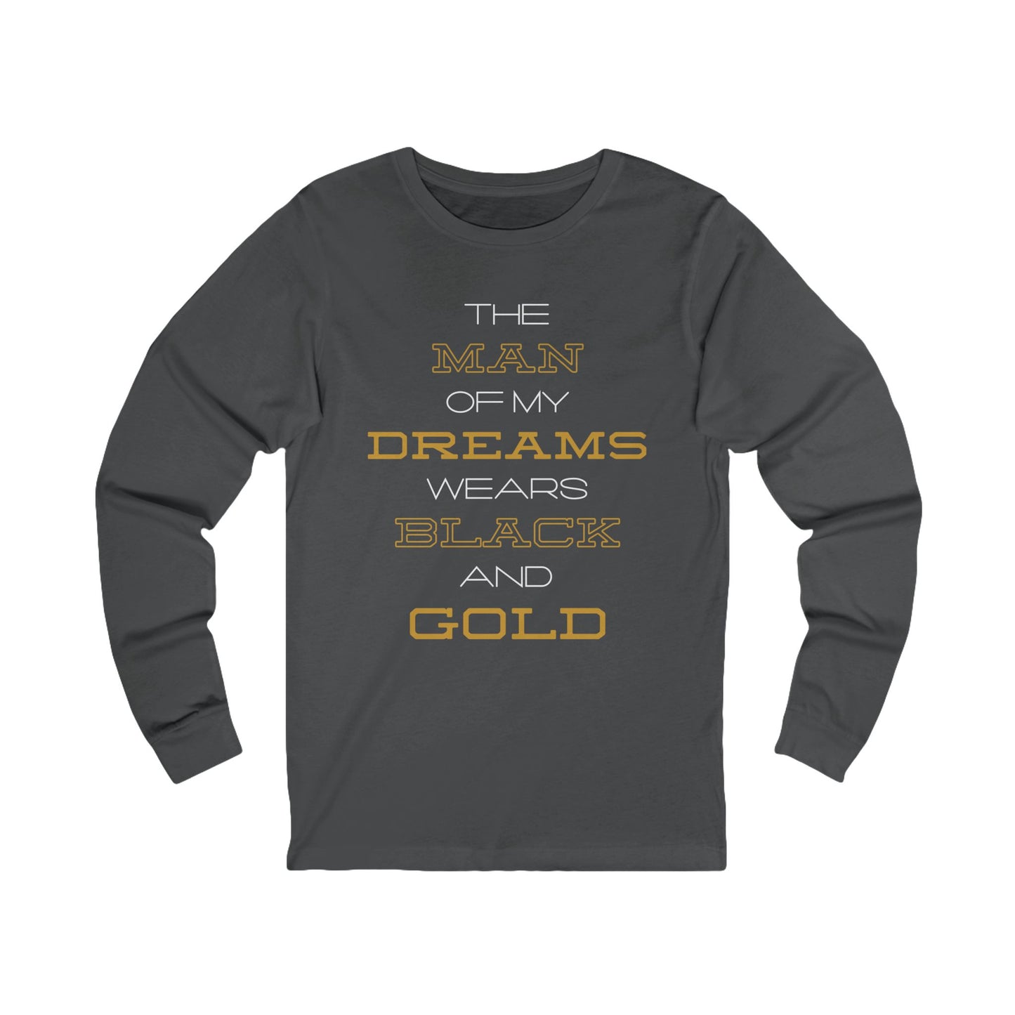 The Man of My Dreams Wears Black & Gold T-Shirt | Alpha Fraternity ΑΦΑ Inspired