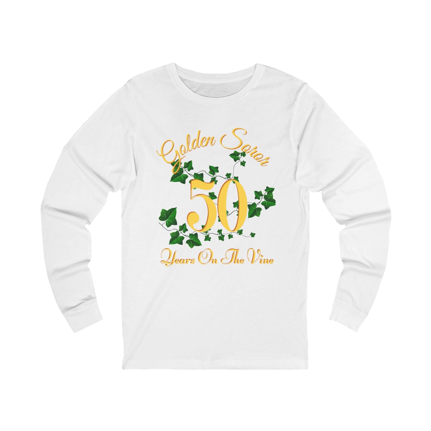 Golden Soror - 50 Years on The Vine Long Sleeve Tee | AKA Sorority Inspired | HBCU