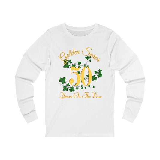 Golden Soror - 50 Years on The Vine Long Sleeve Tee | AKA Sorority Inspired | HBCU