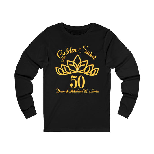 Golden Soror - 50 Years of Sisterhood & Service Long Sleeve Tee  | Sorority Inspired | HBCU