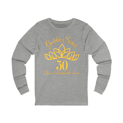 Golden Soror - 50 Years of Sisterhood & Service Long Sleeve Tee  | Sorority Inspired | HBCU