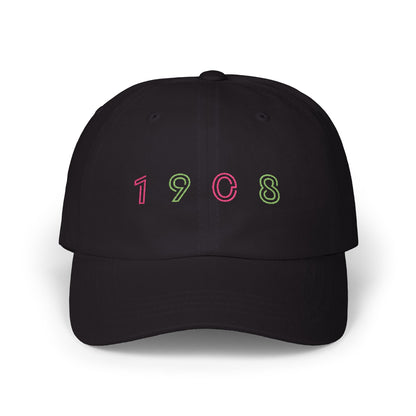 1 9 0 8  Embroidered Hat/Cap  | AKA Inspired