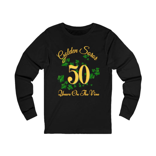 Golden Soror - 50 Years on The Vine Long Sleeve Tee | AKA Sorority Inspired | HBCU