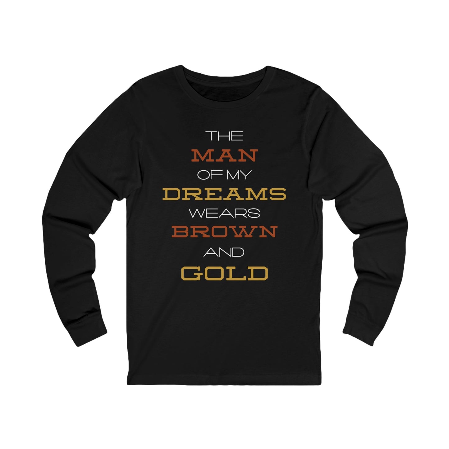 The Man of My Dreams Wears Brown & Gold T-Shirt | Iota Fraternity Inspired