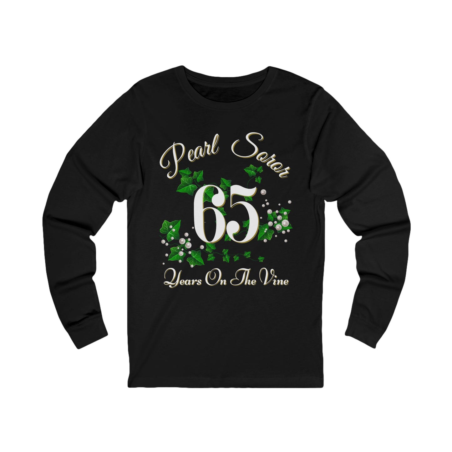 Pearl Soror - 65 Years On The Vine Long-Sleeve T-Shirt | Sorority Inspired | HBCU