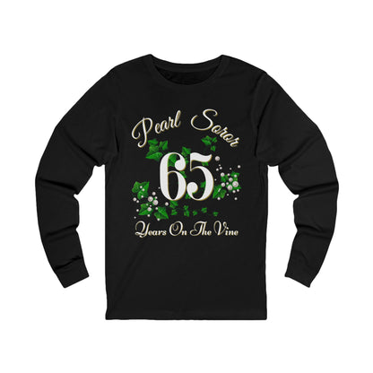 Pearl Soror - 65 Years On The Vine Long-Sleeve T-Shirt | Sorority Inspired | HBCU