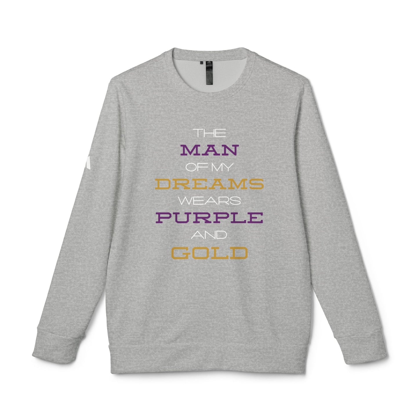 The Man of My Dreams Wears Purple & Gold Adidas Sweatshirt | Omega Psi Phi Inspired