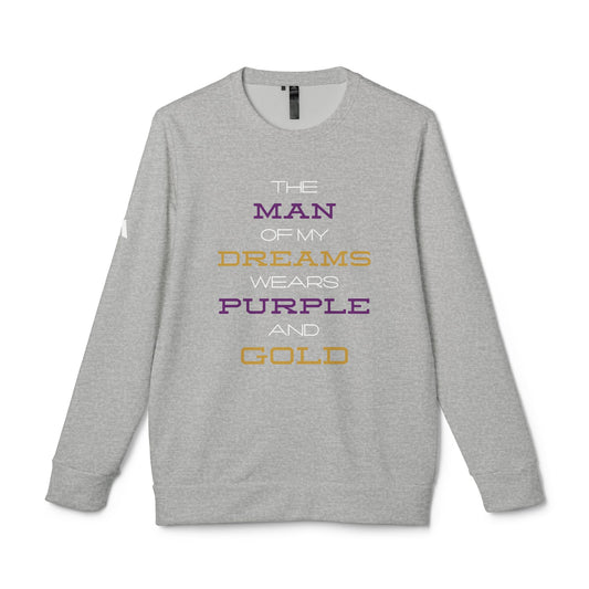 The Man of My Dreams Wears Purple & Gold Adidas Sweatshirt | Omega Psi Phi Inspired